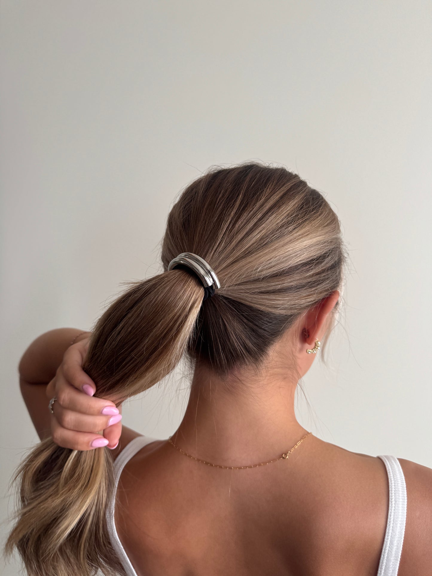 Silver Hair Tie