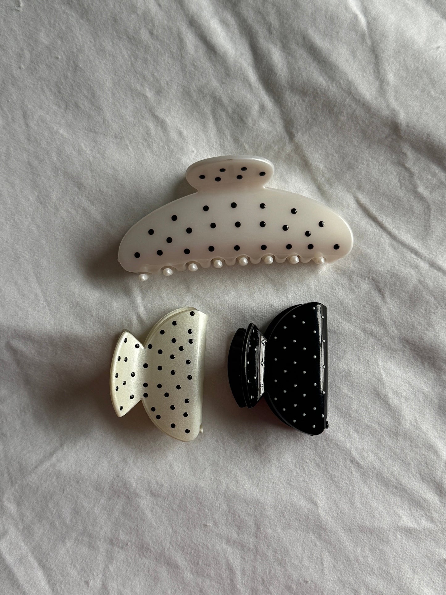 Mini Polka Dot Clips