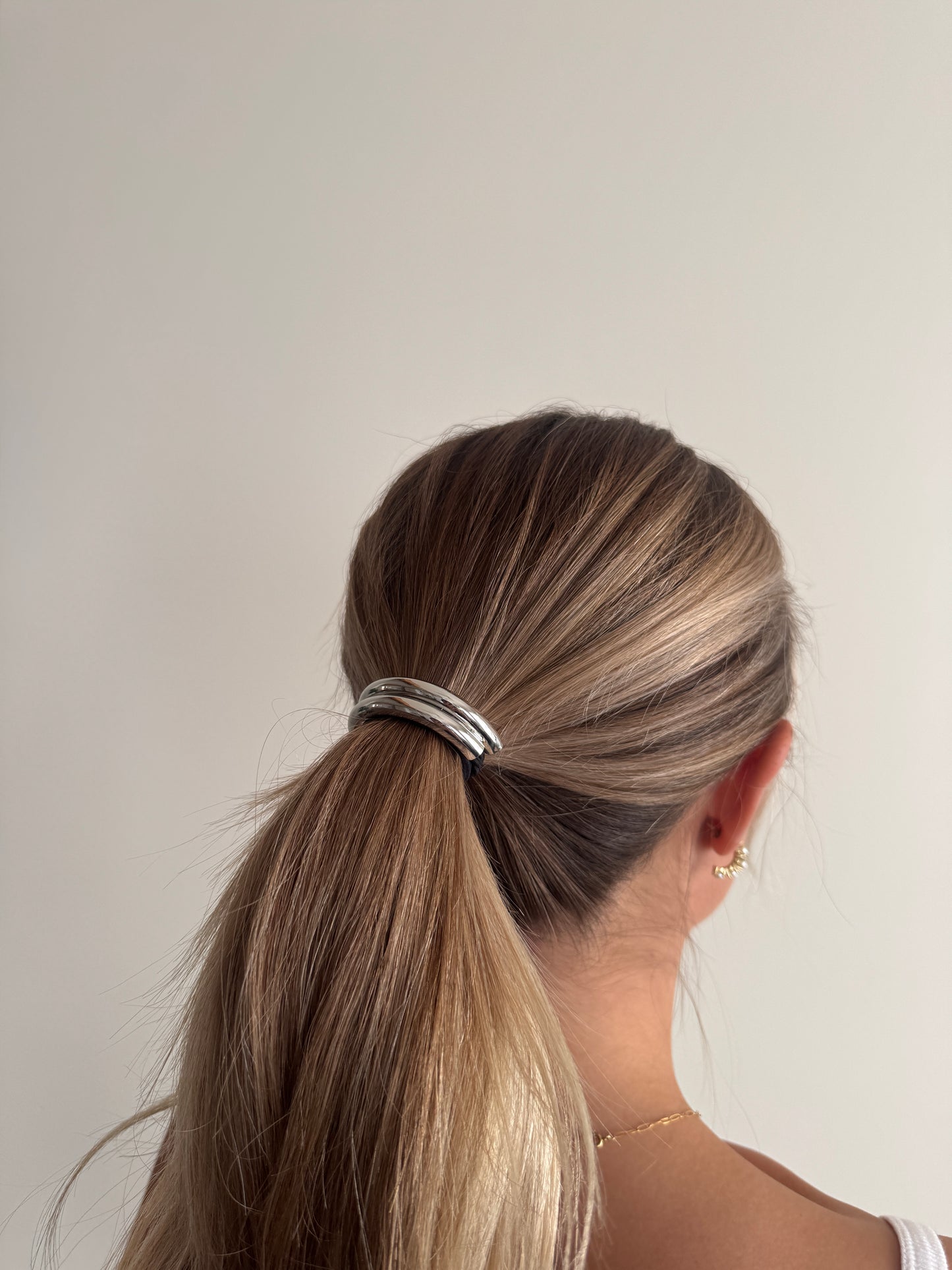 Silver Hair Tie