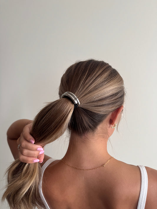 Silver Hair Tie