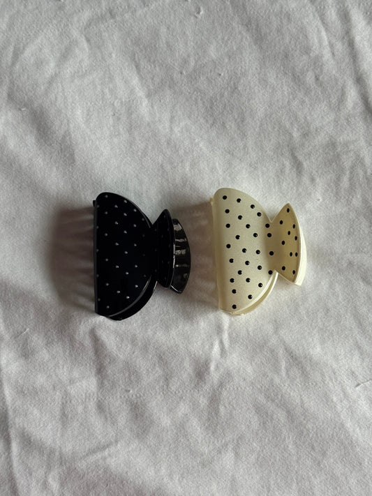 Mini Polka Dot Clips